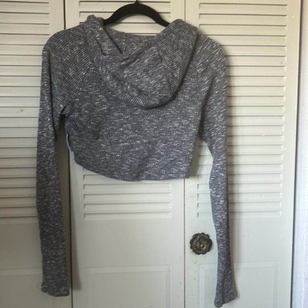 GYMSHARK‎ Gray Cropped Hoodie size S long sleeve - Picture 5 of 5